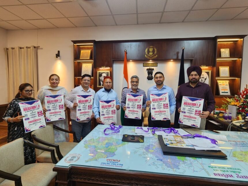 युद्ध नशे के विरुद्ध; ‘वाकाथॉन’ शनिवार को, डिप्टी कमिश्नर ने पोस्टर किया रिलीज़