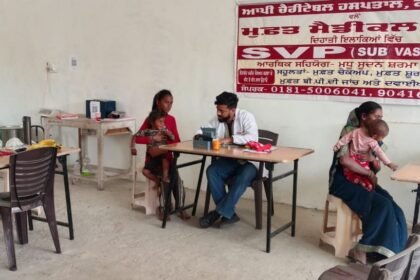 गांव बड़ा पिंड में लगाये गए मुफ्त मेडिकल कैंप में 119 मरीजों की जांच