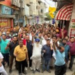 वरुण बावा ने सैकड़ो समर्थको के साथ निकाला रोड शो