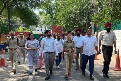 CM भगवंत सिंह मान की होने वाली ‘शुक्राना यात्रा’ के विशेष कार्यक्रम को लेकर नितिन कोहली, डीसी वरजीत वालिया व पुलिस कमिश्नर धनप्रीत कौर ने किया निरीक्षण