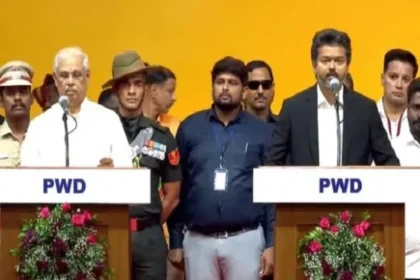 तमिलनाडु में विजय थलापति ने ली 9वें मुख्यमंत्री के रूप में शपथ