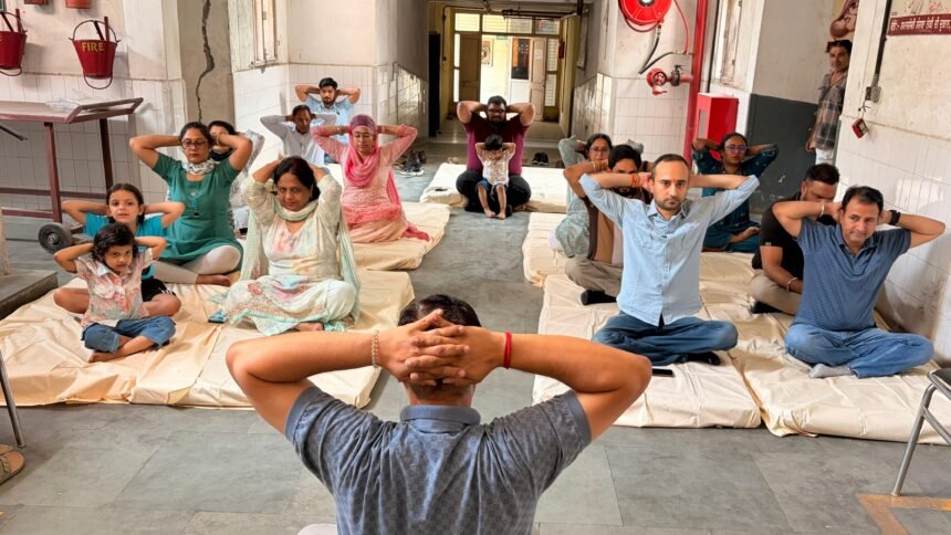 अंतर्राष्ट्रीय योग दिवस सी.एच.सी. करतारपुर एवं हेल्थ एंड वेलनेस क्लीनिकों में योग सप्ताह मनाया गया