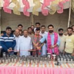 नीलकंठ युवा ब्रिगेड एवं नीलकंठ सेवा दल की ओर से ठंडे मीठे जल की छबील लगाई