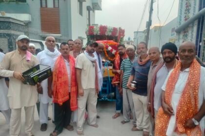 ਮਾਤਾ ਚਿੰਤਪੁਰਨੀ ਲੰਗਰ ਕਮੇਟੀ ਦਿਆਲਪੁਰ, ਮੁਰਾਰ ਵੱਲੋਂ ਕੱਢੀ ਗਈ ਸ਼ੋਭਾ ਯਾਤਰਾ