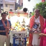 छठी प्रभात फेरी पर हुई फूलों की वर्षा